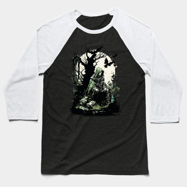 druid Baseball T-Shirt by Trontee